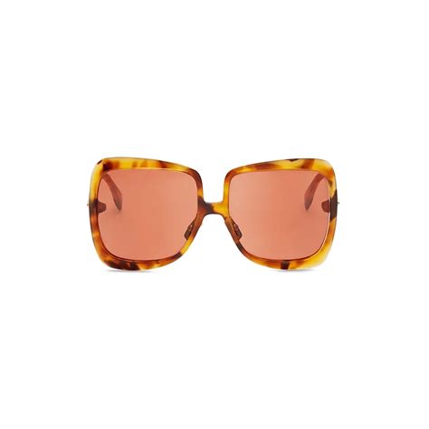 fendi eyeglasses havana pink|Fendi sunglasses oversize.